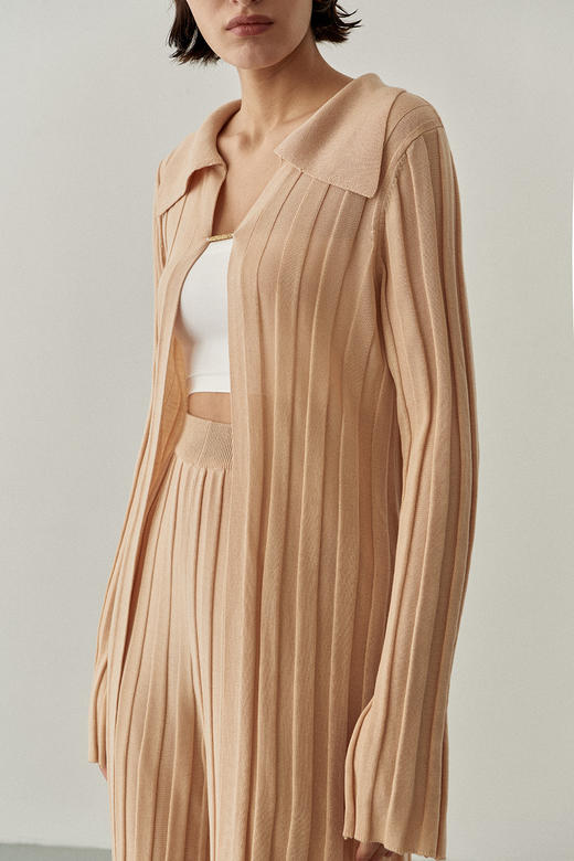 Viktoria Chan | SS22021 Giselle long cardigan [天丝长款开衫外套 黑 / 粉 ] 商品图3