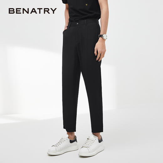 贝纳川夏季休闲裤子男士小脚长裤ECY232009402 商品图0