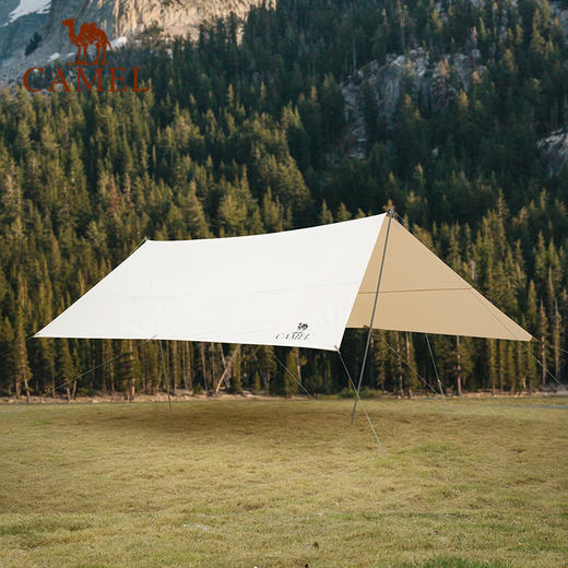 【积分兑换】骆驼户外精致露营棉布大型天幕帐篷便携式防雨防晒野炊野营遮阳棚 1J32250519_1J32250520 商品图1