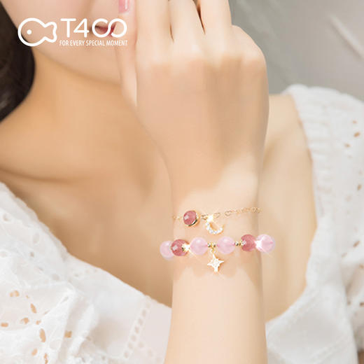 T400新款 草莓晶手链套装 桃花朵朵 开春转运 甜度满分 商品图10