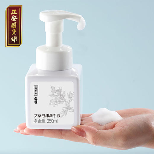 正安国货铺 艾草泡沫洗手液 温和滋养亲肤艾草植萃精华 250ml 商品图0