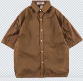 Skic/CS2294/复古做旧尼龙褶皱衬衣 商品图0