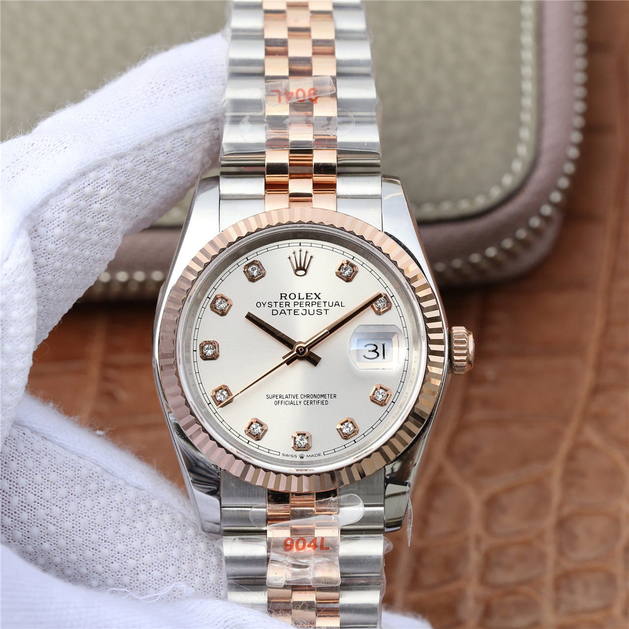 gm厂劳力士日志型手表 36mm 玫瑰金116231