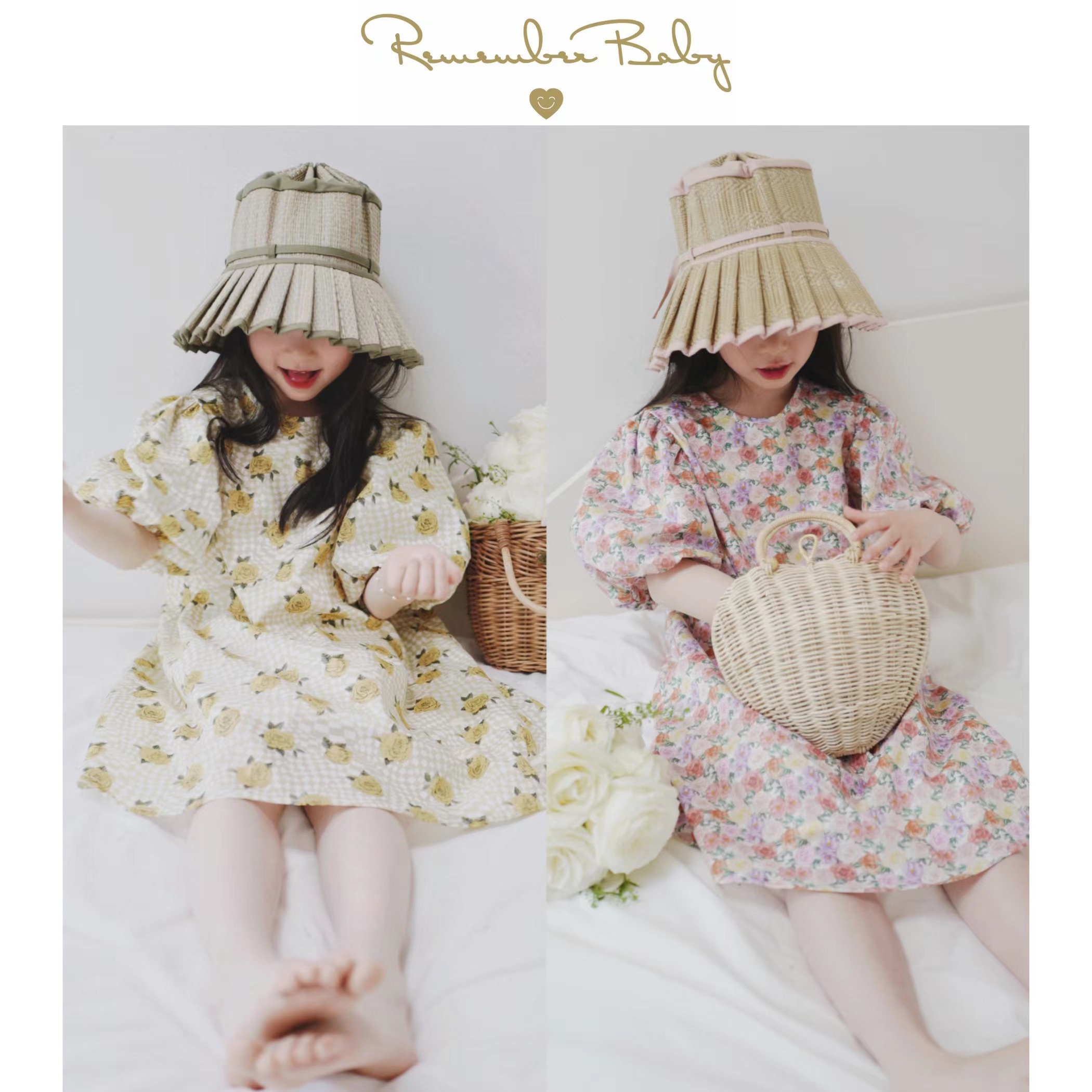 现货 / COVENT GARDEN & CHEQUERED ROSE | 英国百年品牌LIBERTY面料制 泡泡袖度假连衣裙