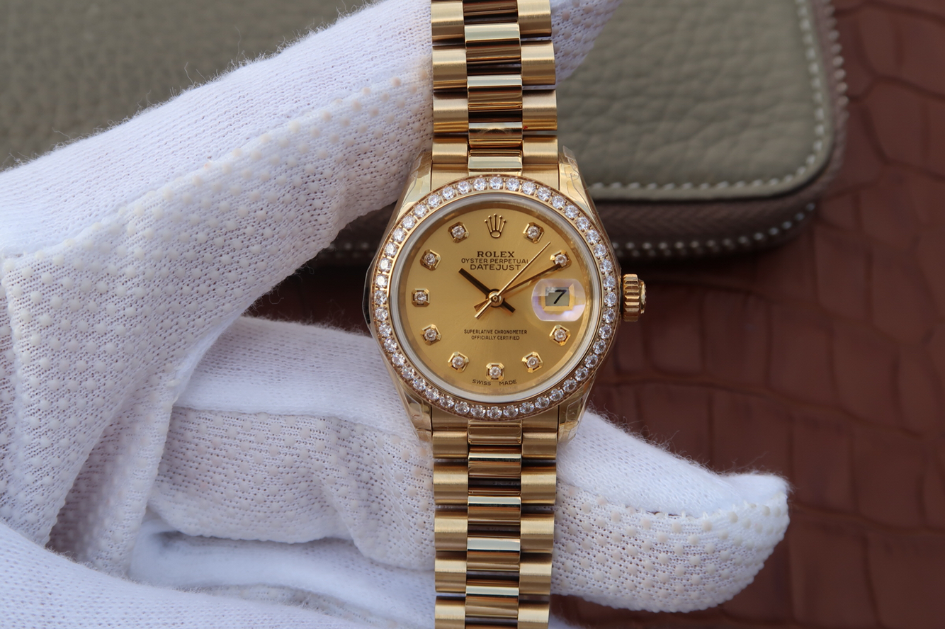 劳力士日志系列女士31mm直径手表,原装正品开模的女款,市场唯一一款