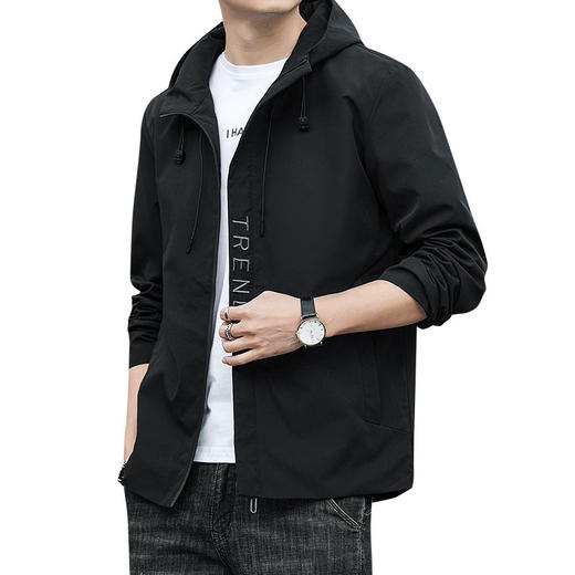 【新款上市！潮男时尚百搭~】男士外套2023春秋季新款韩版潮流修身衣服帅气棒球服男装休闲夹克男运动连帽衫百搭外穿外套 商品图7
