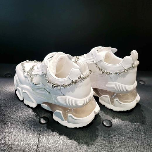 LFGJ 14603 真皮气垫厚底钻条老爹鞋 商品图4