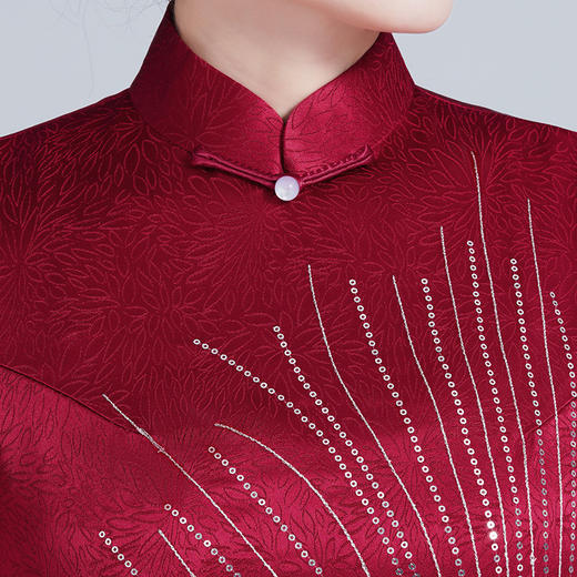 新款中式气质结婚喜婆婆婚宴礼服旗袍连衣裙LHS-L108 商品图1