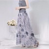 DM09059255 烟花夏装新品女复古气质雪纺印花阔腿裤休闲裤长裤 商品缩略图2