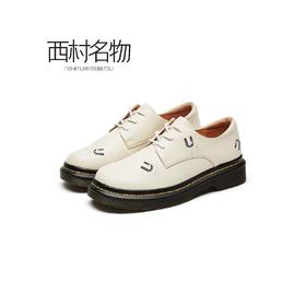 西村名物2021秋季款学院风小皮鞋女日系jk制服鞋平底乐福鞋X21CM33021