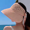 大沿空顶帽韩版宽沿可折叠太阳帽夏天户外透气帽  JC-0011 商品缩略图2