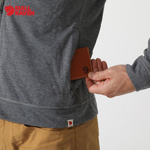 北极狐男士保温柔软舒适时尚简约纯色抓绒衣 87309 商品图3