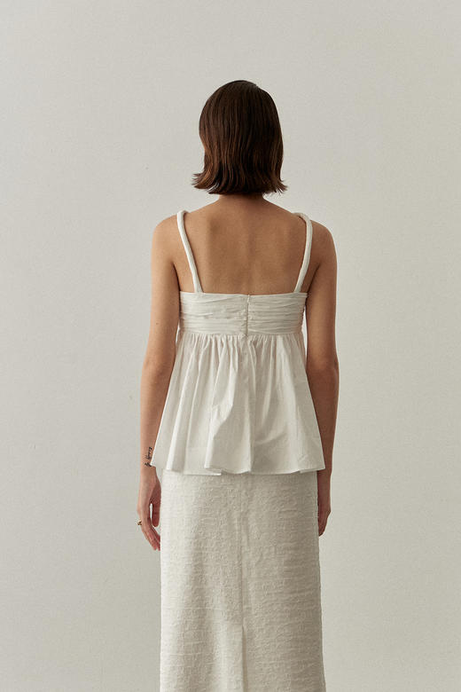 Viktoria Chan | SS22018 Blake gathered top [吊带上衣 白 / 黑 / 橙 ] 商品图12