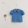 【马克珍妮 芦芙系列】夏装新款 女童青果领短袖衬衫220875 商品缩略图0