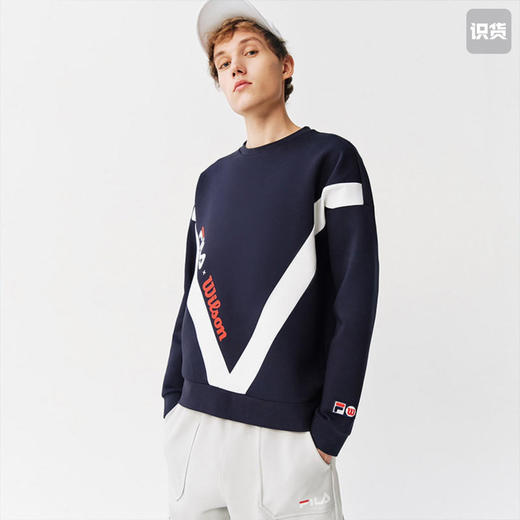 Fila X Wilson联名款男款套头卫衣 商品图2