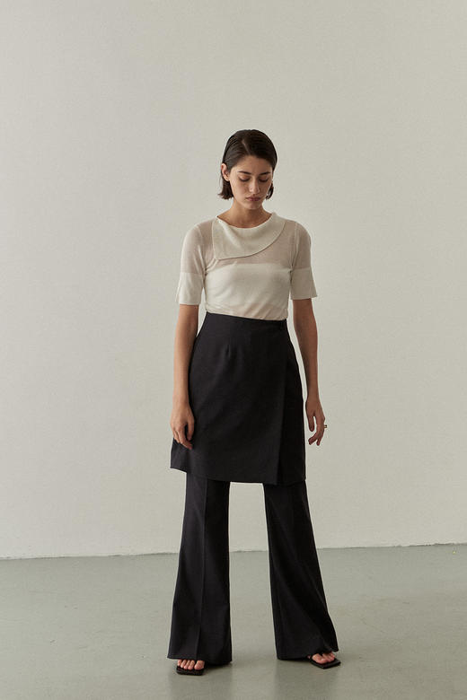 Viktoria Chan | SS22084 Rika skirt trousers [短裙长裤两件套 灰] 商品图5