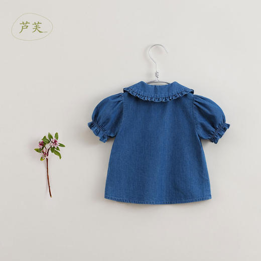 【马克珍妮 芦芙系列】夏装新款 女童青果领短袖衬衫220875 商品图2