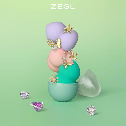 ZEGL设计师春夏耳钉蛋系列925纯银养耳洞耳钉女小巧精致耳环耳饰 商品图8