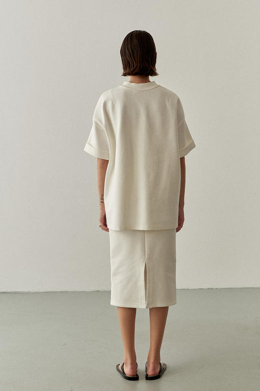 Viktoria Chan | SS22009 Morgan jersey top [短袖上衣 浅米 / 黑 ] 商品图5