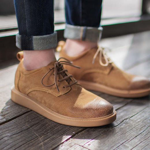 马登男鞋春英伦男士软面皮休闲鞋雪地靴青年潮鞋 商品图1