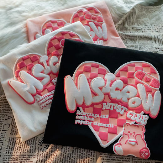 「39.9包邮！感受不一样的质感」字母印花短袖T恤女女士INS女装上衣 商品图3