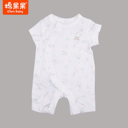 棉果果夏款莫代尔短袖偏襟连体衣M201720422219 商品图0