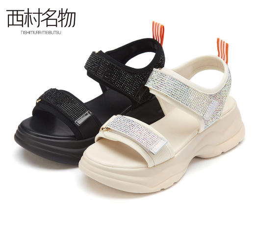 西村名物2021夏季新款休闲运动风超酷凉鞋X21BG24181 商品图0