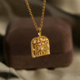 【现货】高级古典款，意大利🇮🇹工艺‮包包‬吊坠 重工时尚毛衣链