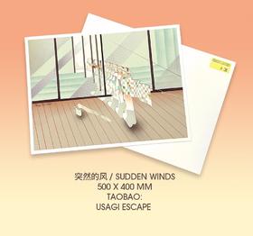 FancyToi｜「突然的风」微喷画