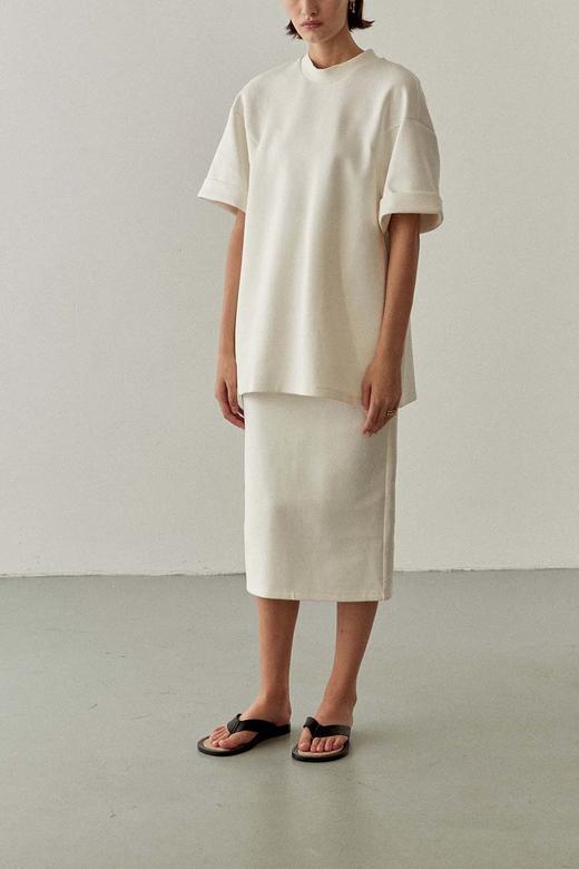 Viktoria Chan | SS22009 Morgan jersey top [短袖上衣 浅米 / 黑 ] 商品图3