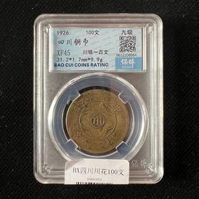 四川铜币   川铭一百文