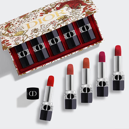 Dior/迪奥口红小样虎年限定五件套迪奥烈艳蓝金唇膏909#668#840#999#720礼盒装1.5g 商品图2