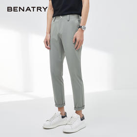 贝纳川男士百搭显瘦直筒夏季休闲裤九分裤子ECY232006207