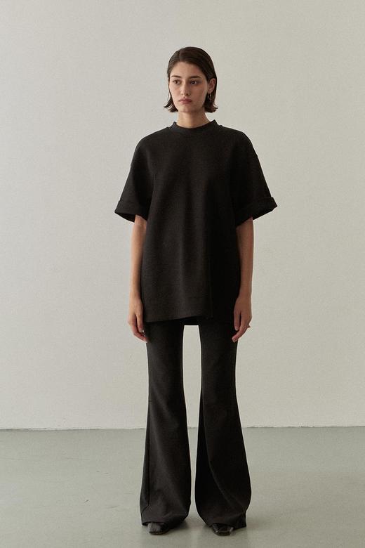 Viktoria Chan | SS22009 Morgan jersey top [短袖上衣 浅米 / 黑 ] 商品图9