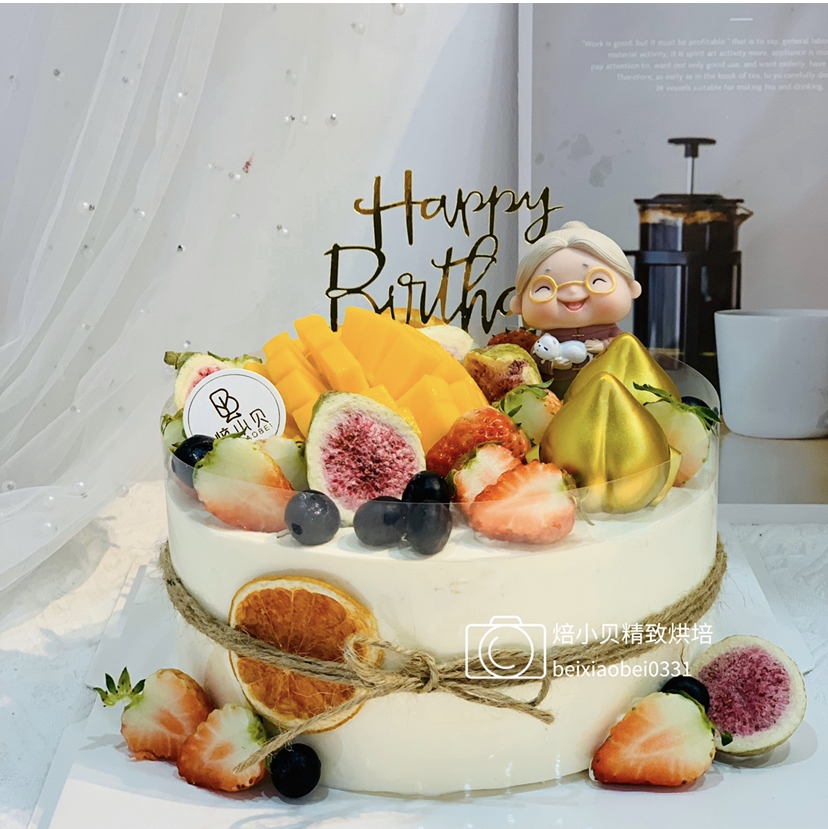 幸福常伴—祝寿生日蛋糕