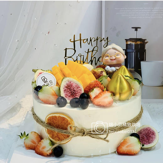幸福常伴—祝寿生日蛋糕 商品图0
