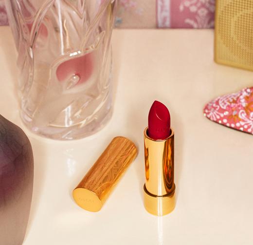 【中欧班列精选】Gucci/古驰金管口红倾色绒雾 华缎滋润唇膏3.5g/支 商品图1