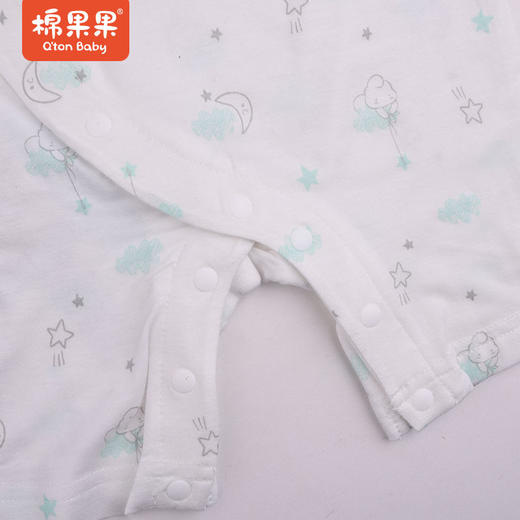 棉果果夏款莫代尔短袖偏襟连体衣M201720422219 商品图2