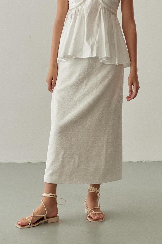 Viktoria Chan | SS22019 Giselle wrinkled skirt [半身裙 白 / 黑 ] 商品图1