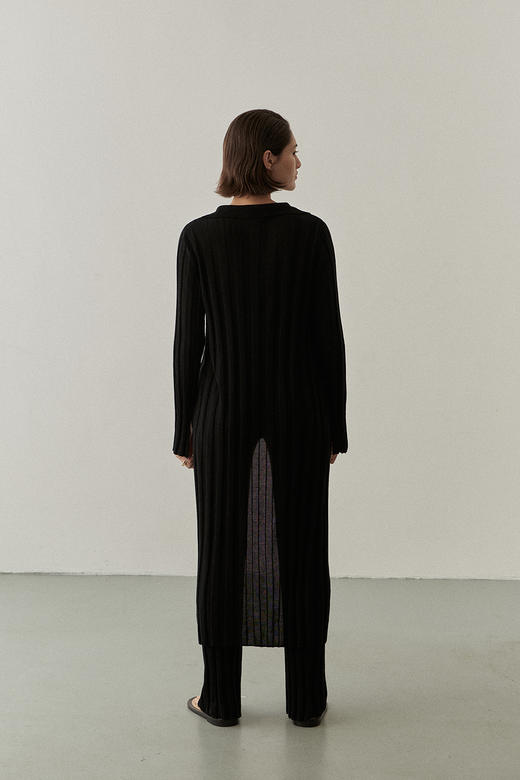 Viktoria Chan | SS22022 Giselle knitted trousers [天丝针织长裤 黑 / 粉 ] 商品图6