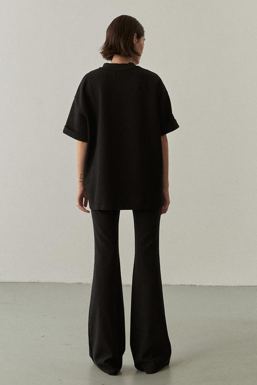 Viktoria Chan | SS22009 Morgan jersey top [短袖上衣 浅米 / 黑 ] 商品图11