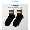 阪织屋棉质彩虹条纹提花短筒女袜7142133772300 商品缩略图2