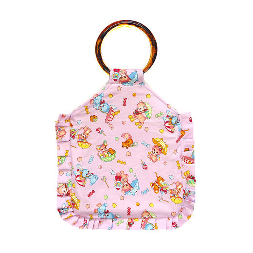 HUJI祤集荷叶边圆环柄手提包POPOLO花伞猫猫兔 商品图1