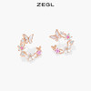 ZEGL设计师裙饰box系列花朵耳环女2022年新款小众耳钉银针耳饰品 商品缩略图1