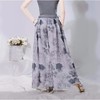 DM09059255 烟花夏装新品女复古气质雪纺印花阔腿裤休闲裤长裤 商品缩略图3