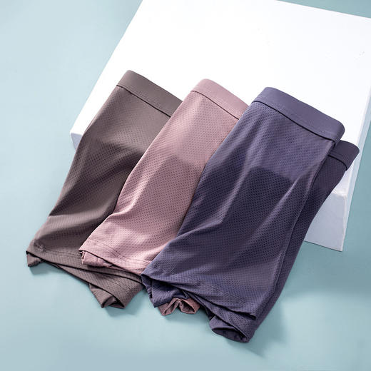 网孔冰丝男士平角内裤 男士四角裤短裤【223-3】 商品图8