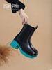 西村名物2021秋冬新款商场同款时装烟囱英伦风粗跟切尔西靴T21DS45121 商品缩略图0