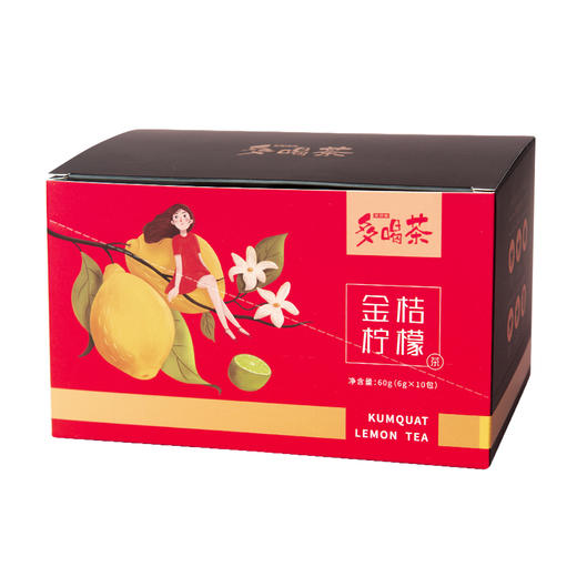 美灵宝多喝茶金桔柠檬茶6g*10 商品图0
