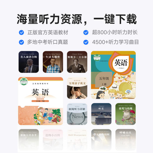 【有道】听力宝 16GB学英语神器 智能学习机 练口语 练听力-附有线耳机 商品图3