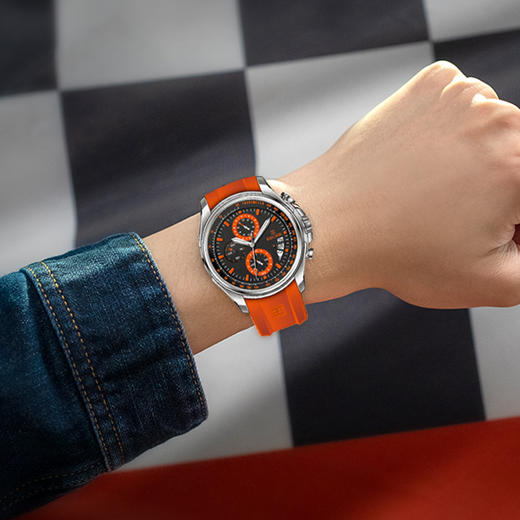 依波表EBOHR男表潮流飞驰系列时尚百搭石英表男防水运动手表5134 商品图2